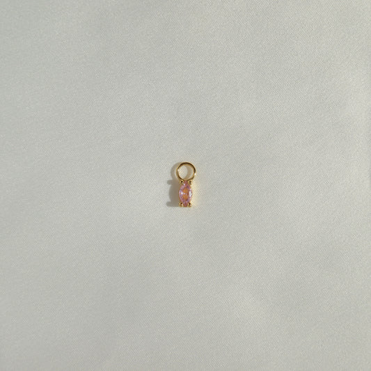 Pink Gem Earring Charms (Single)