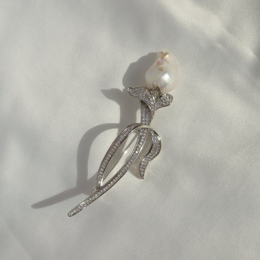 Rose brooch