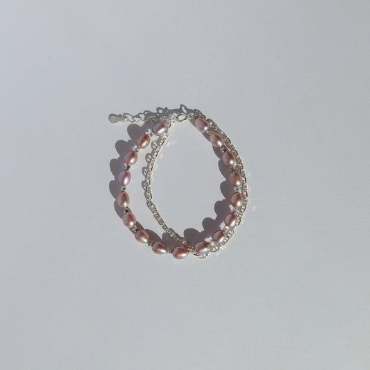 Iris Purple Pearl Bracelet