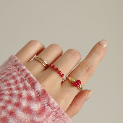 Ruby & Pearl Rings