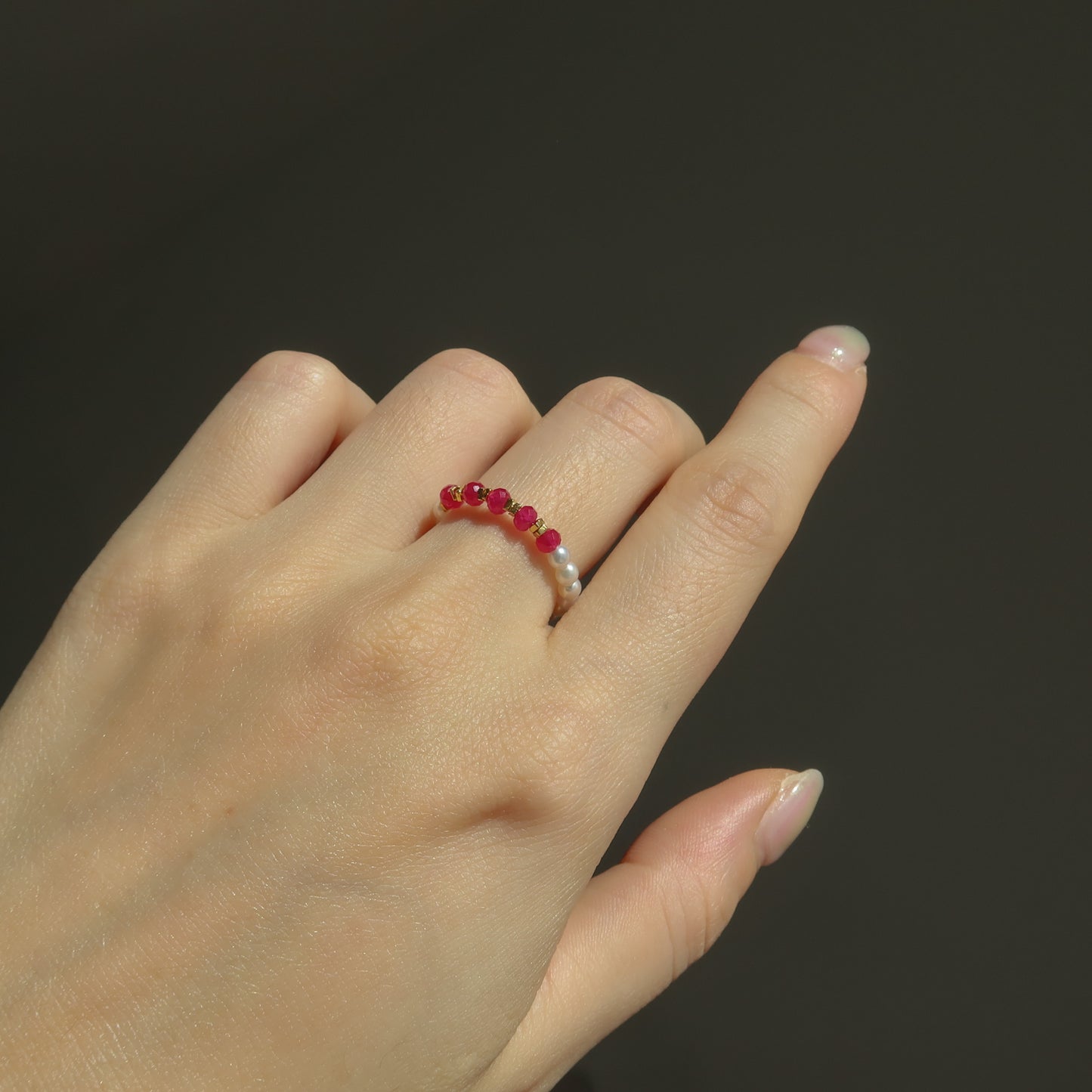 Ruby & Pearl Rings