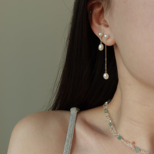 Agathe 巴洛克珍珠耳环