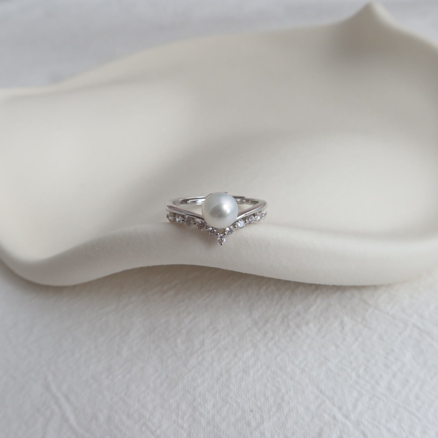 Tiara Chevron Ring