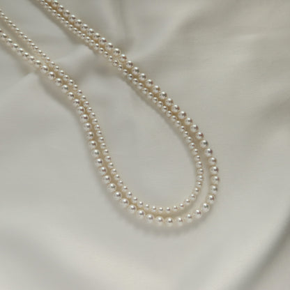 Double Strand Pearl Necklaces