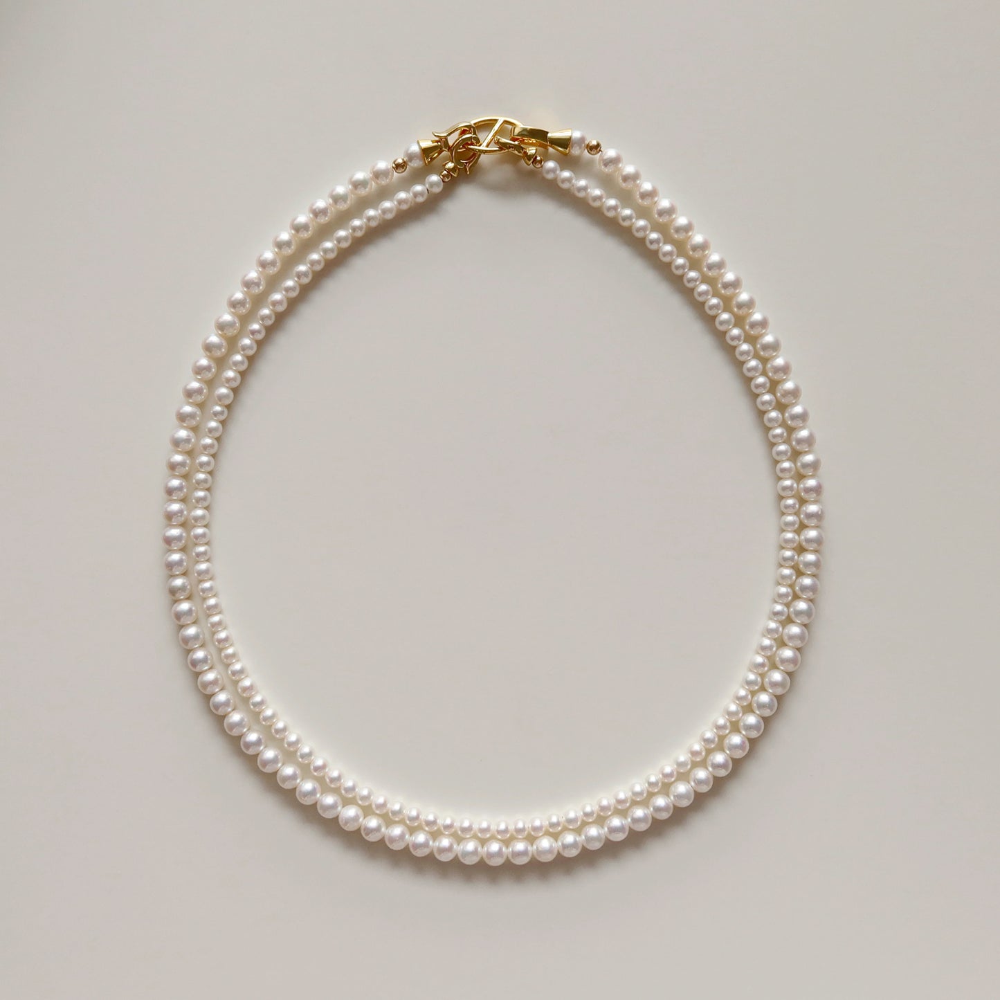 Double Strand Pearl Necklaces