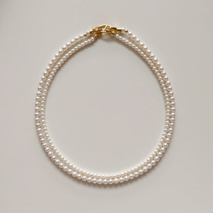 Double Strand Pearl Necklaces