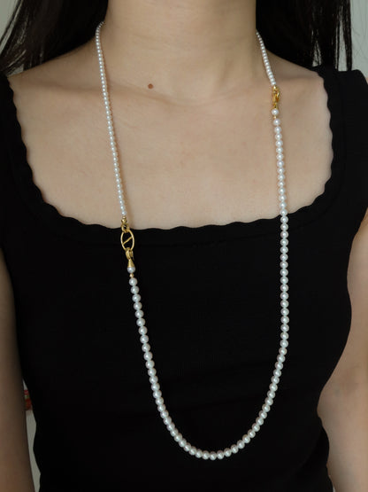 Double Strand Pearl Necklaces