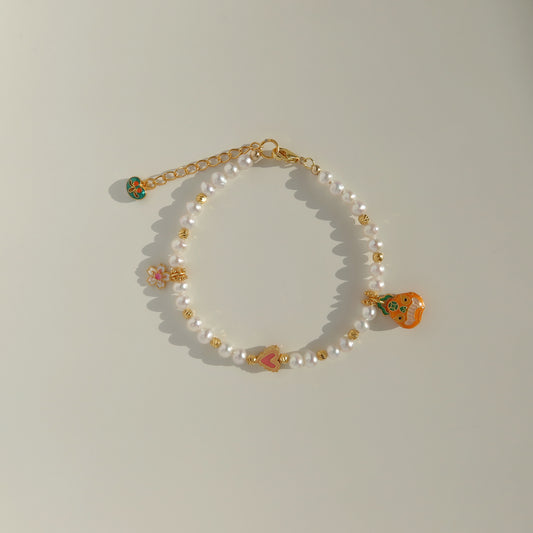 Enamel Charms Pearl Bracelets (Limited Edition)