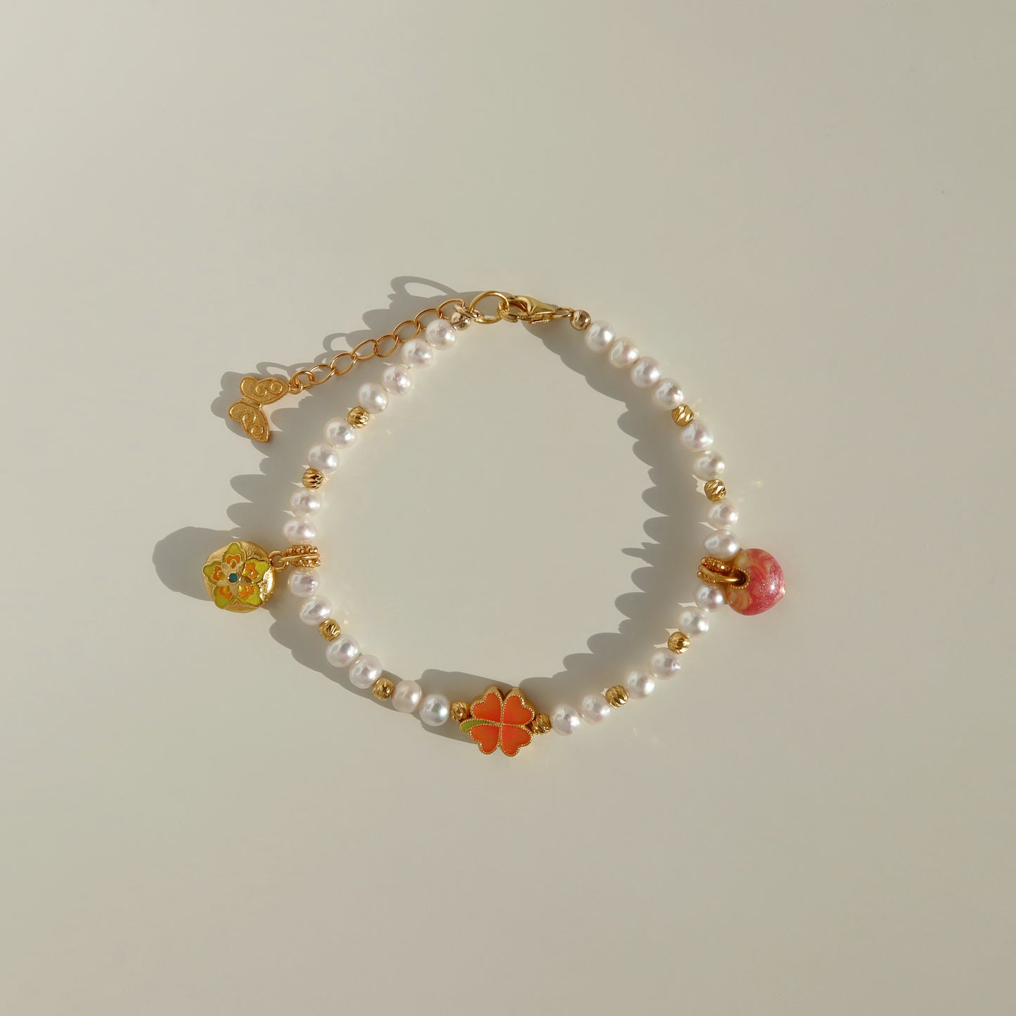 Enamel Charms Pearl Bracelets (Limited Edition)