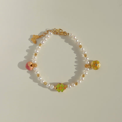 Enamel Charms Pearl Bracelets (Limited Edition)