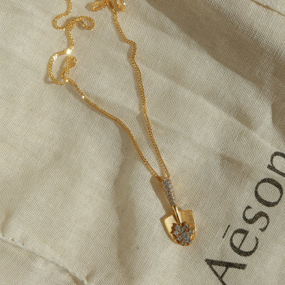 Golden Shovel Necklaces