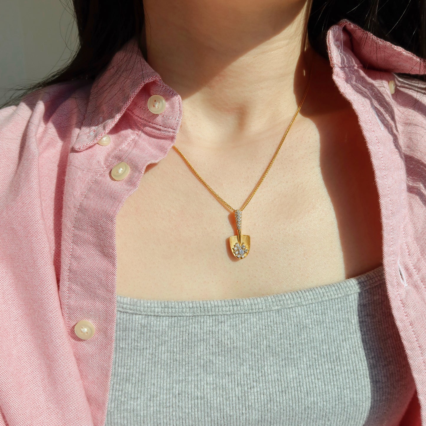 Golden Shovel Necklaces