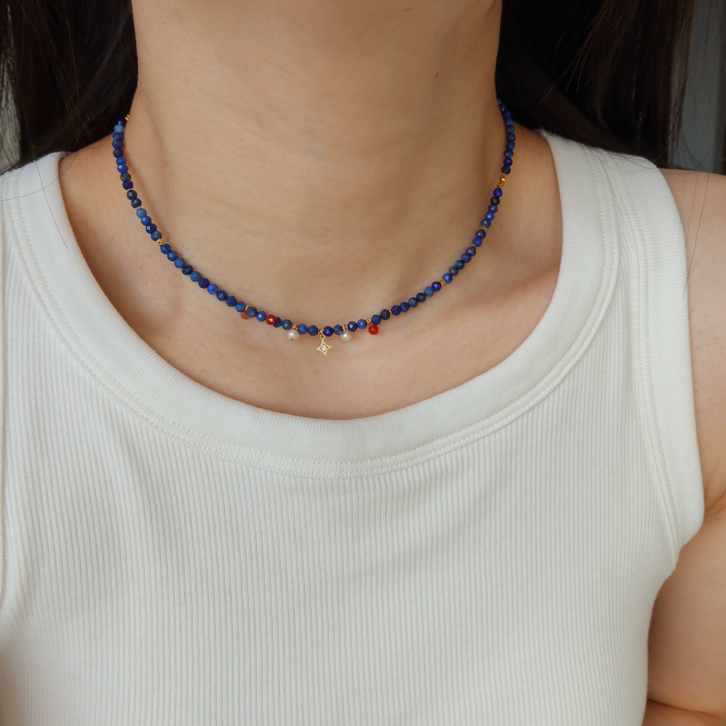 Lapis Lazuli Charm Necklaces