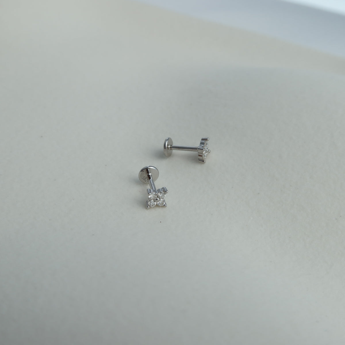 Moissanite Ear Studs