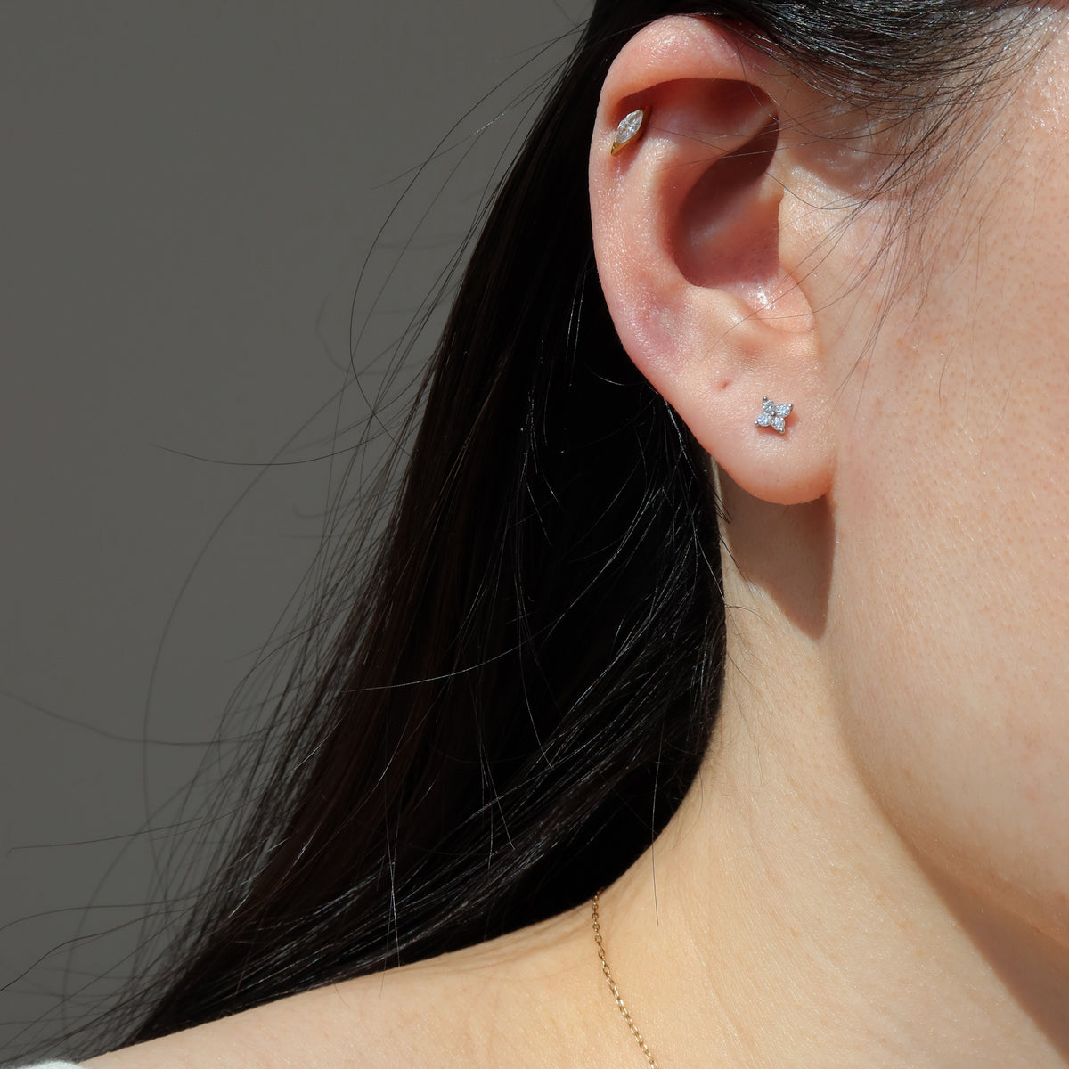 Moissanite Ear Studs