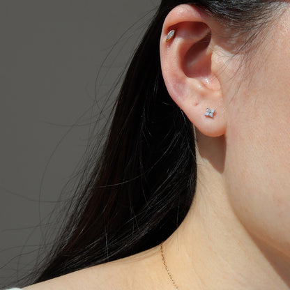 Moissanite Ear Studs
