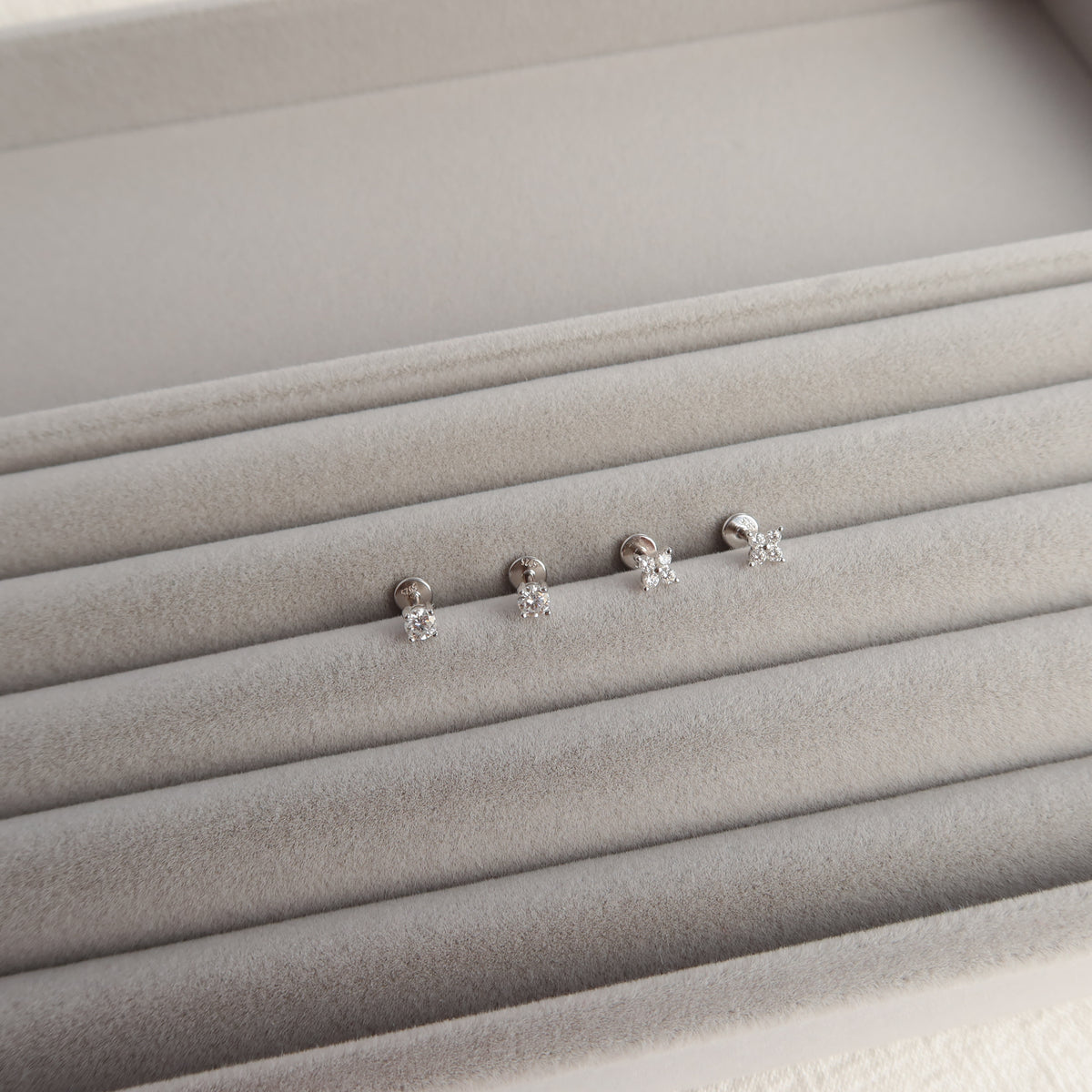 Moissanite Ear Studs