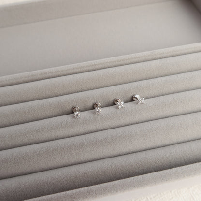 Moissanite Ear Studs