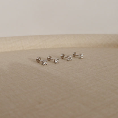 Moissanite Ear Studs