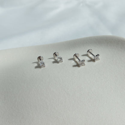 Moissanite Ear Studs