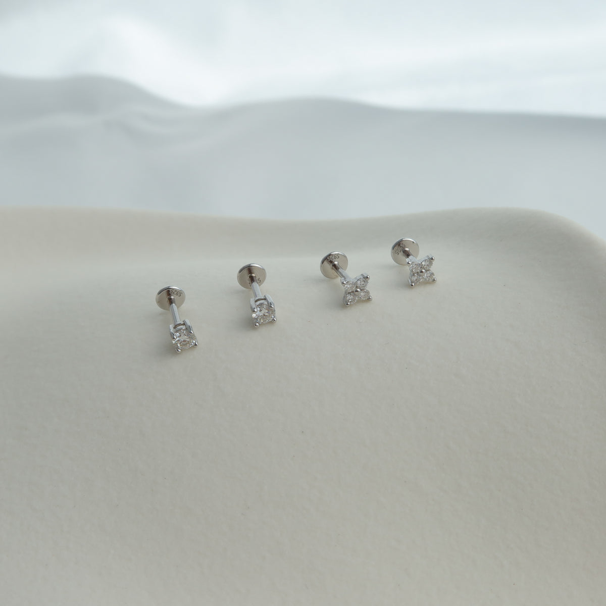 Moissanite Ear Studs