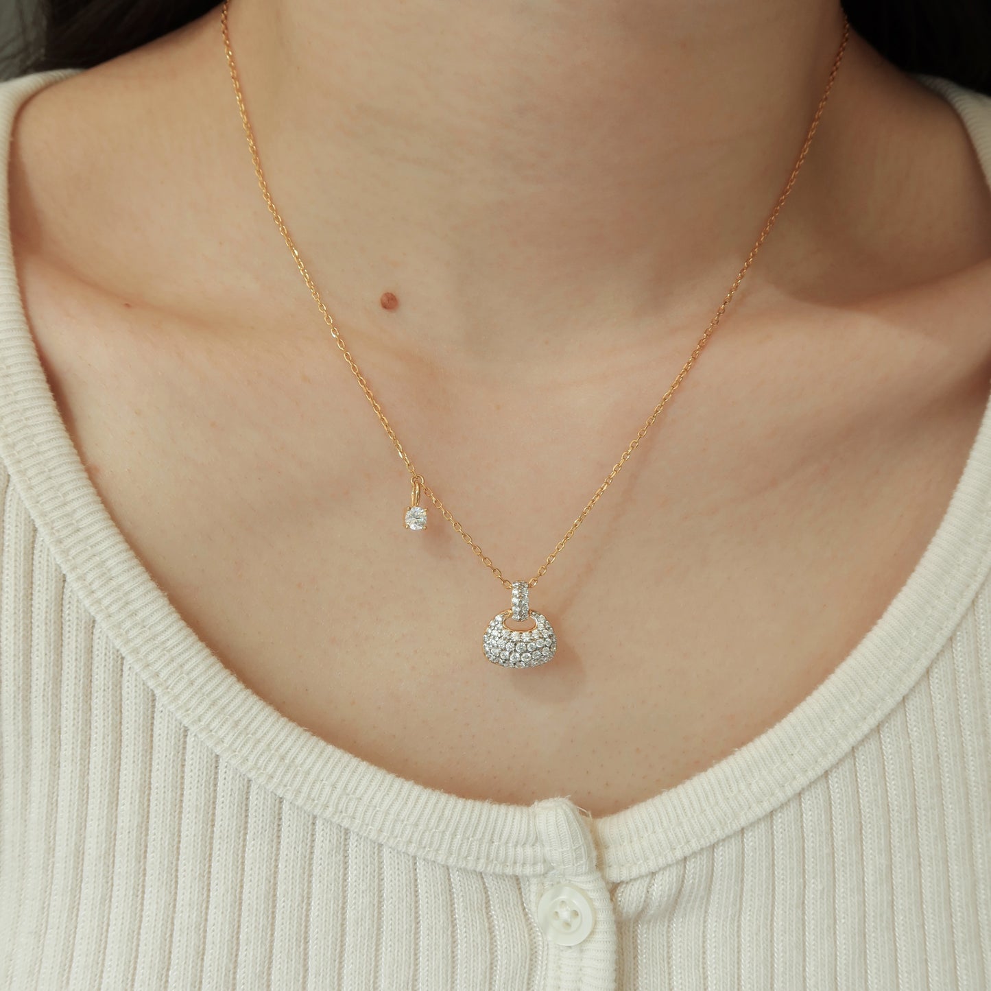 Diamond Handbag Necklaces