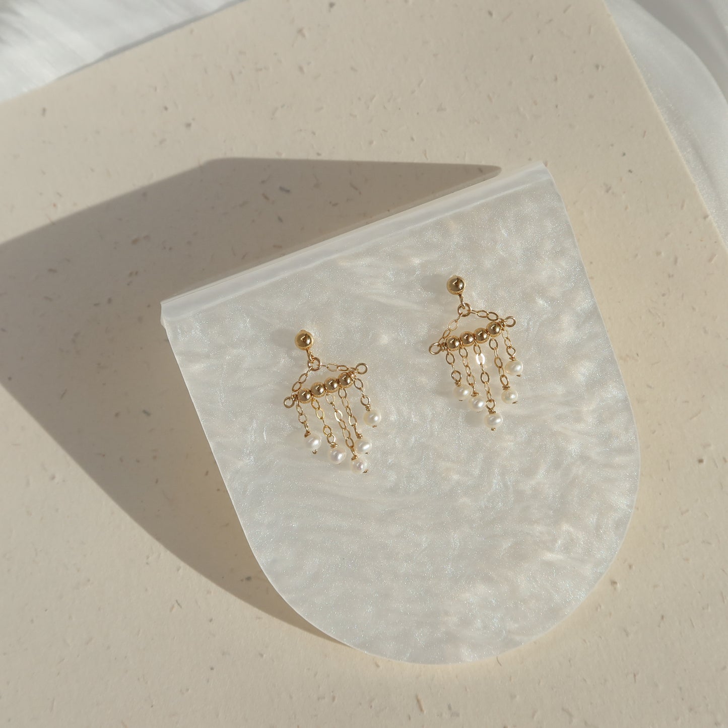 Pearl Tassel Earrings
