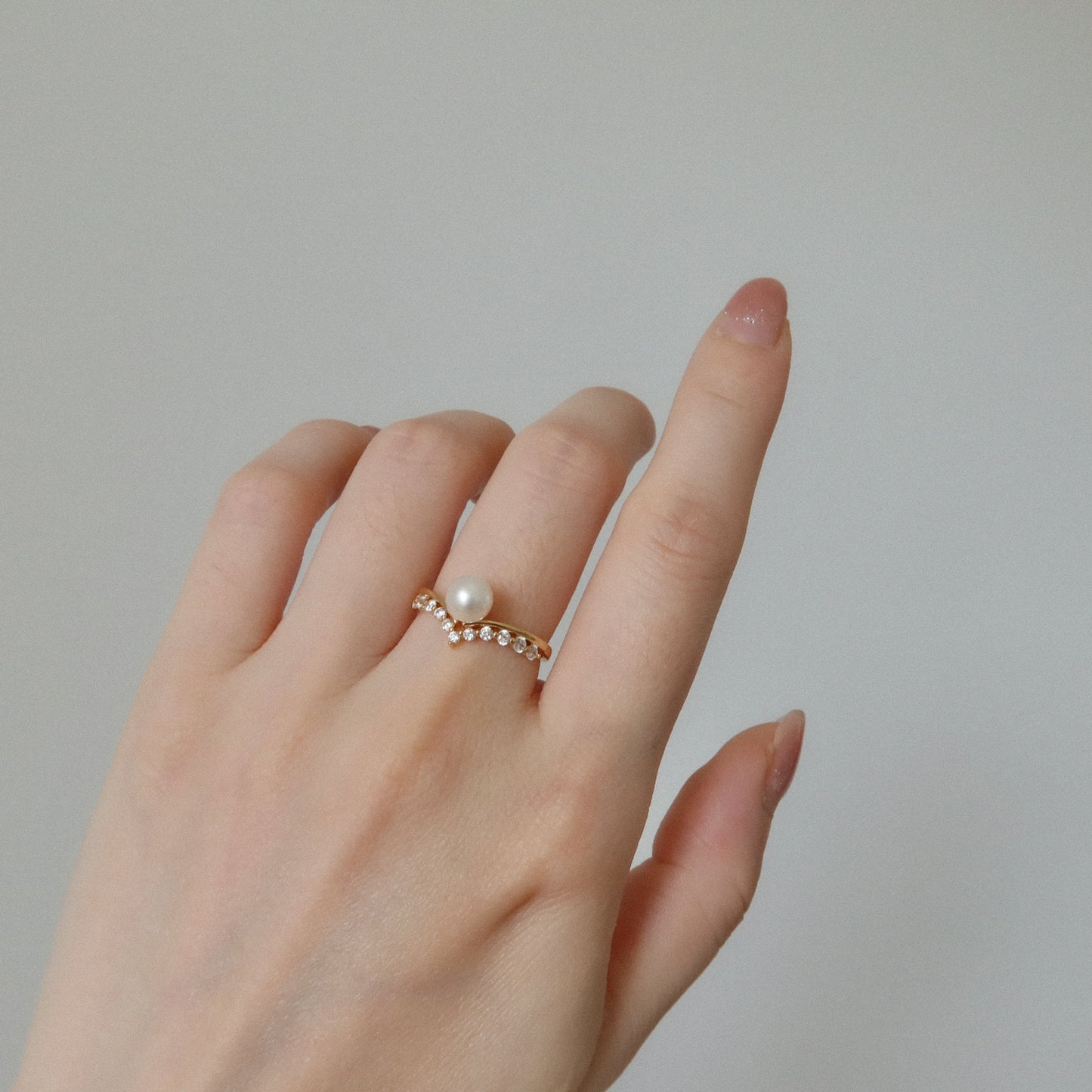 Tiara Chevron Ring