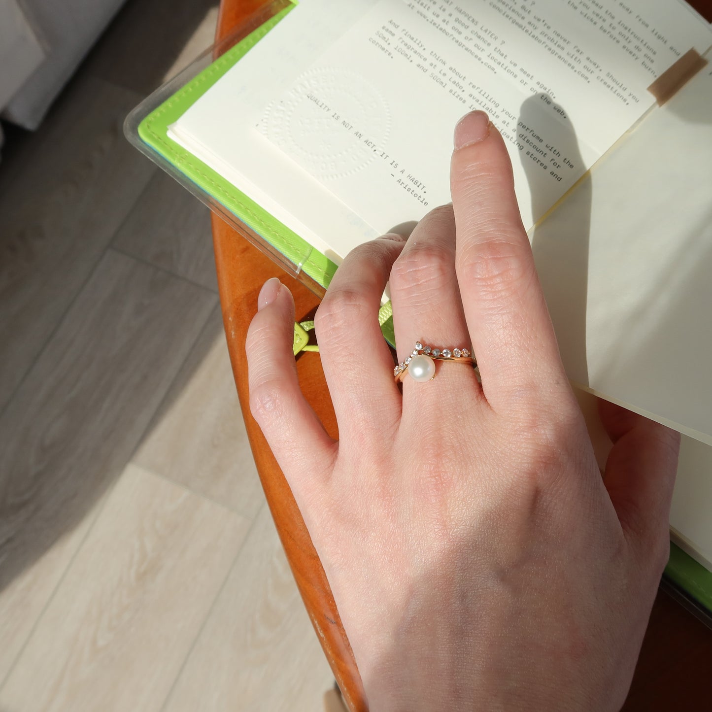 Tiara Chevron Ring
