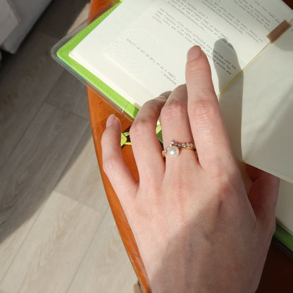 Tiara Chevron Ring