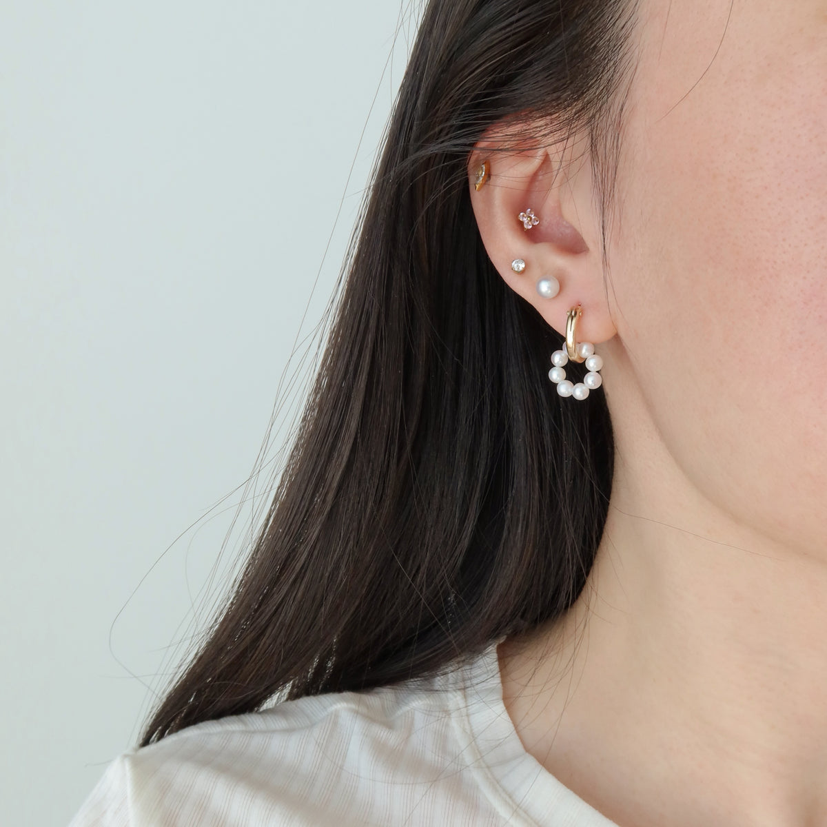 Pearl Loop Earring Charms (Single)