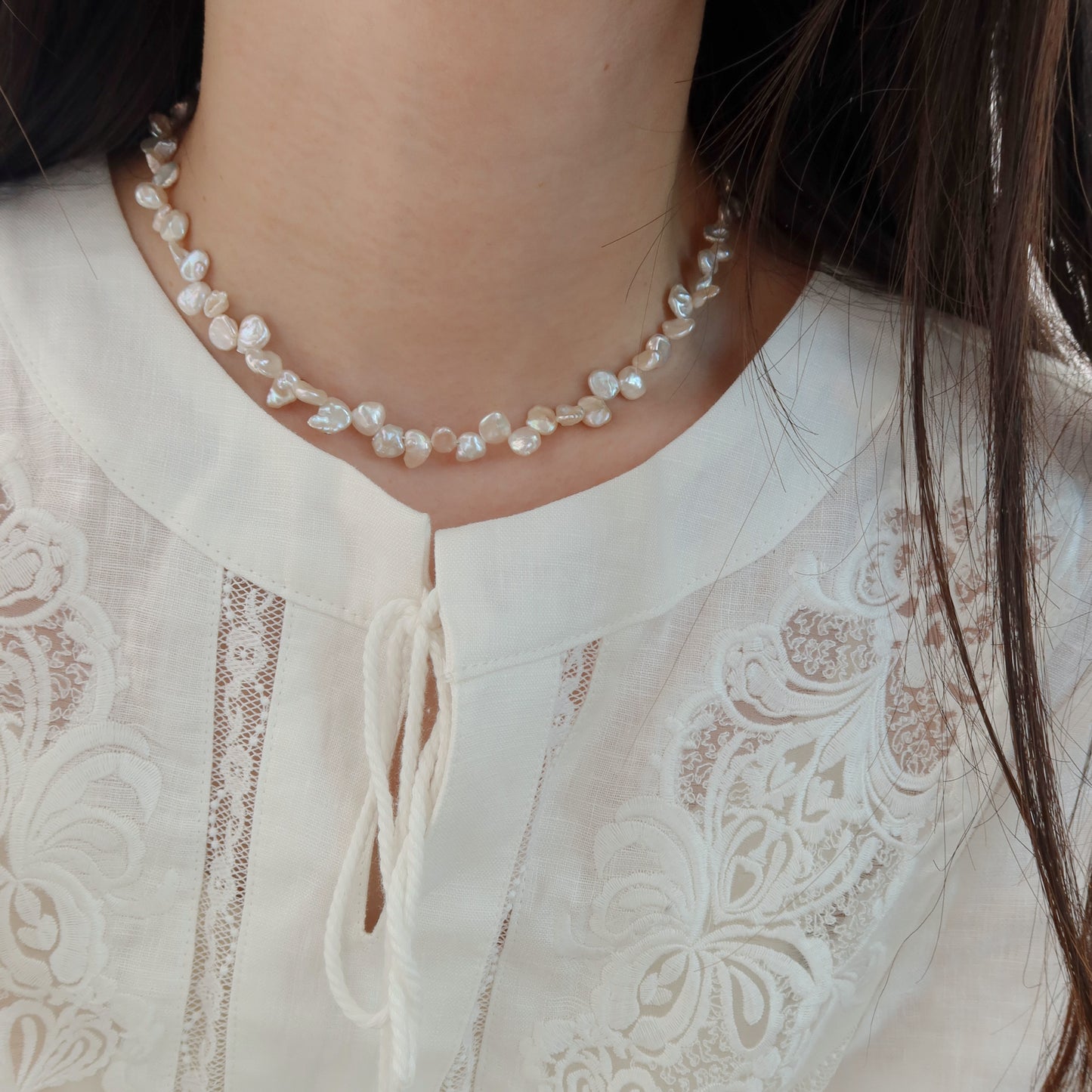 Petal Pearl Necklaces