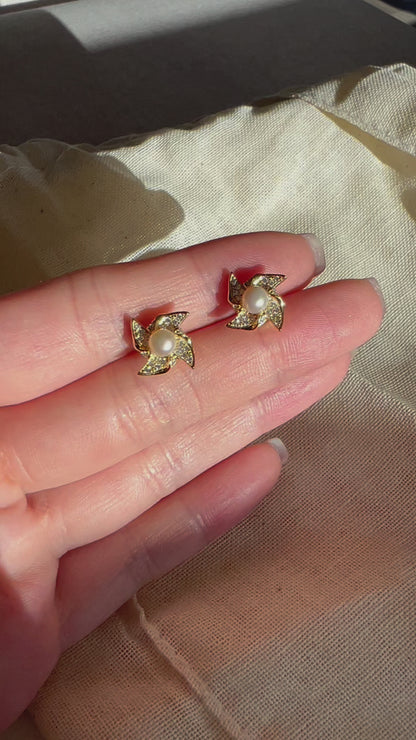 Windmill Ear Studs