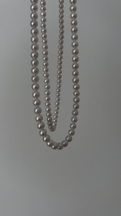 Double Strand Pearl Necklaces