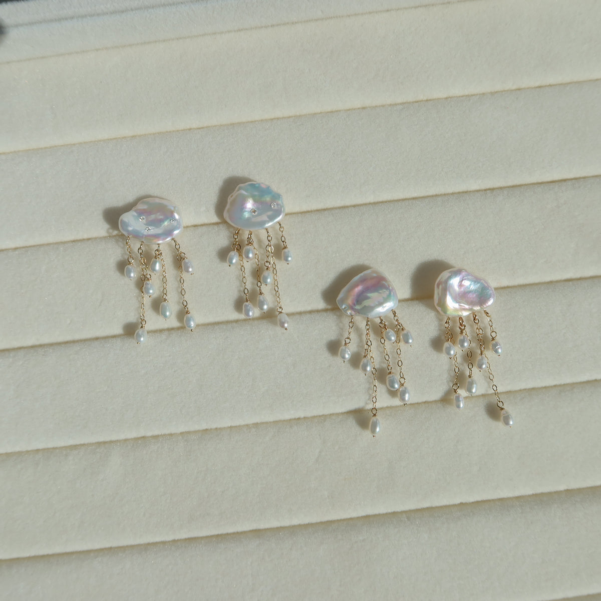 Pearls in the Rain Earrings