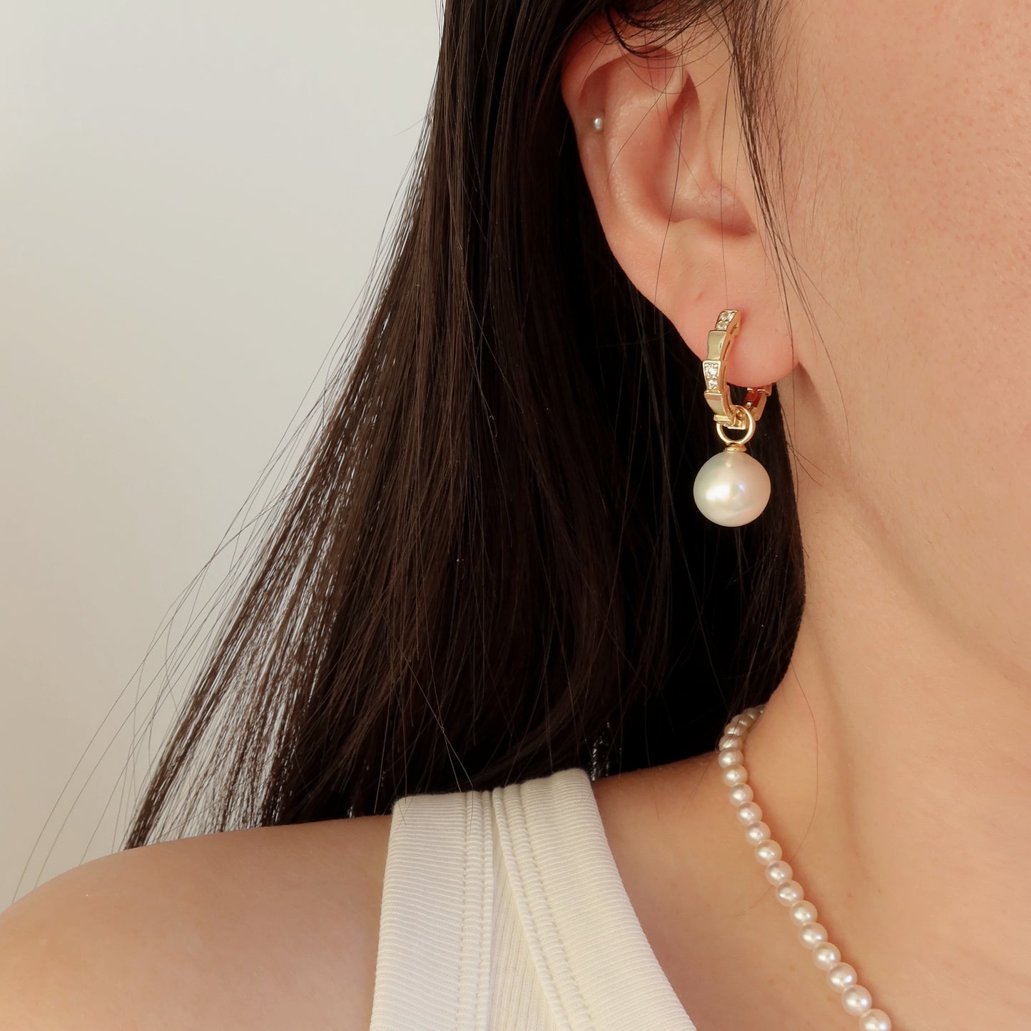 Renata Snake Hoop Earrings