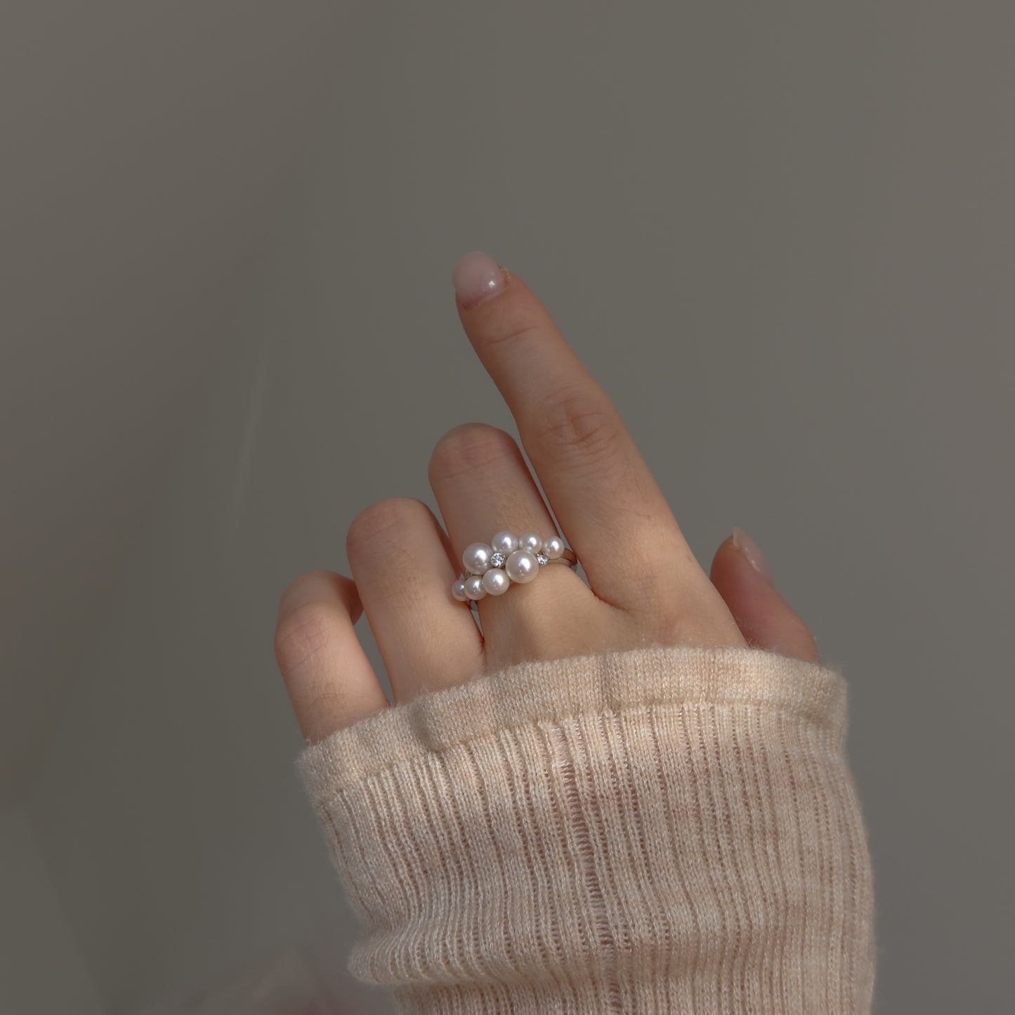 Ripple Pearl Ring