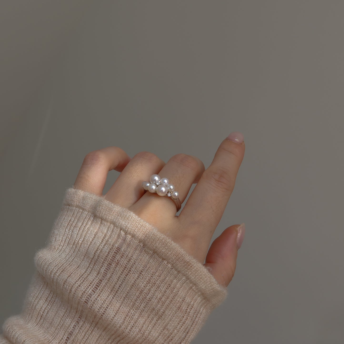 Ripple Pearl Ring