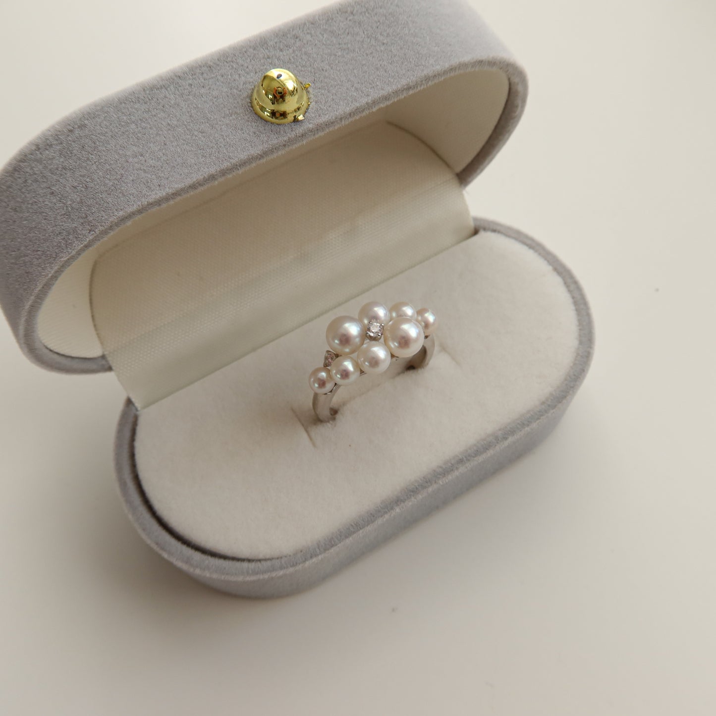 Ripple Pearl Ring