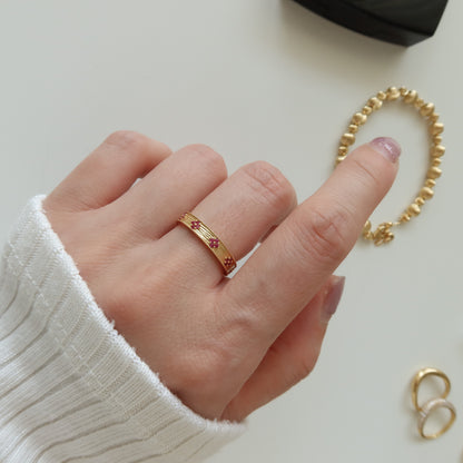 Ruby Band Rings