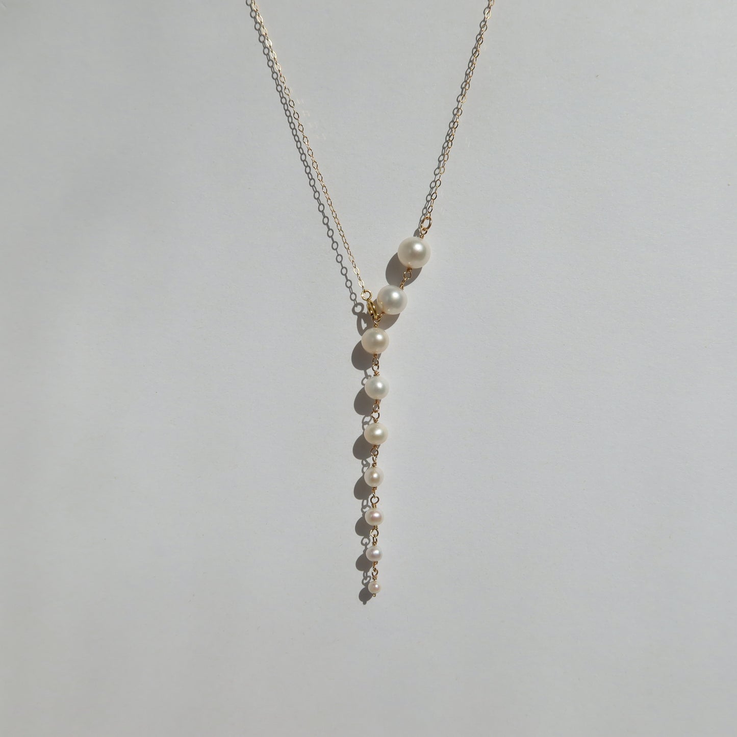 Sena Pearl Cascade Lariat Necklace