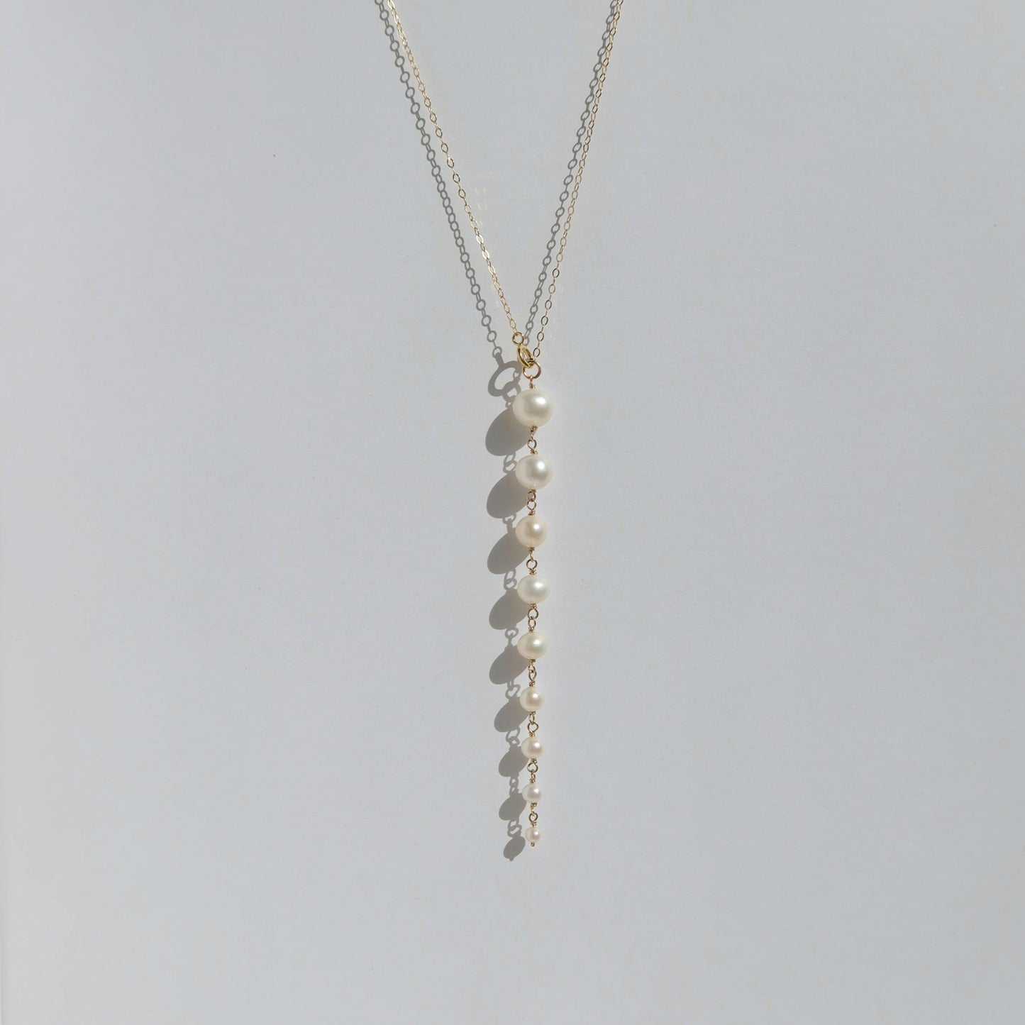 Sena Pearl Cascade Lariat Necklace