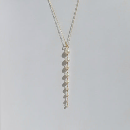 Sena Pearl Cascade Lariat Necklace
