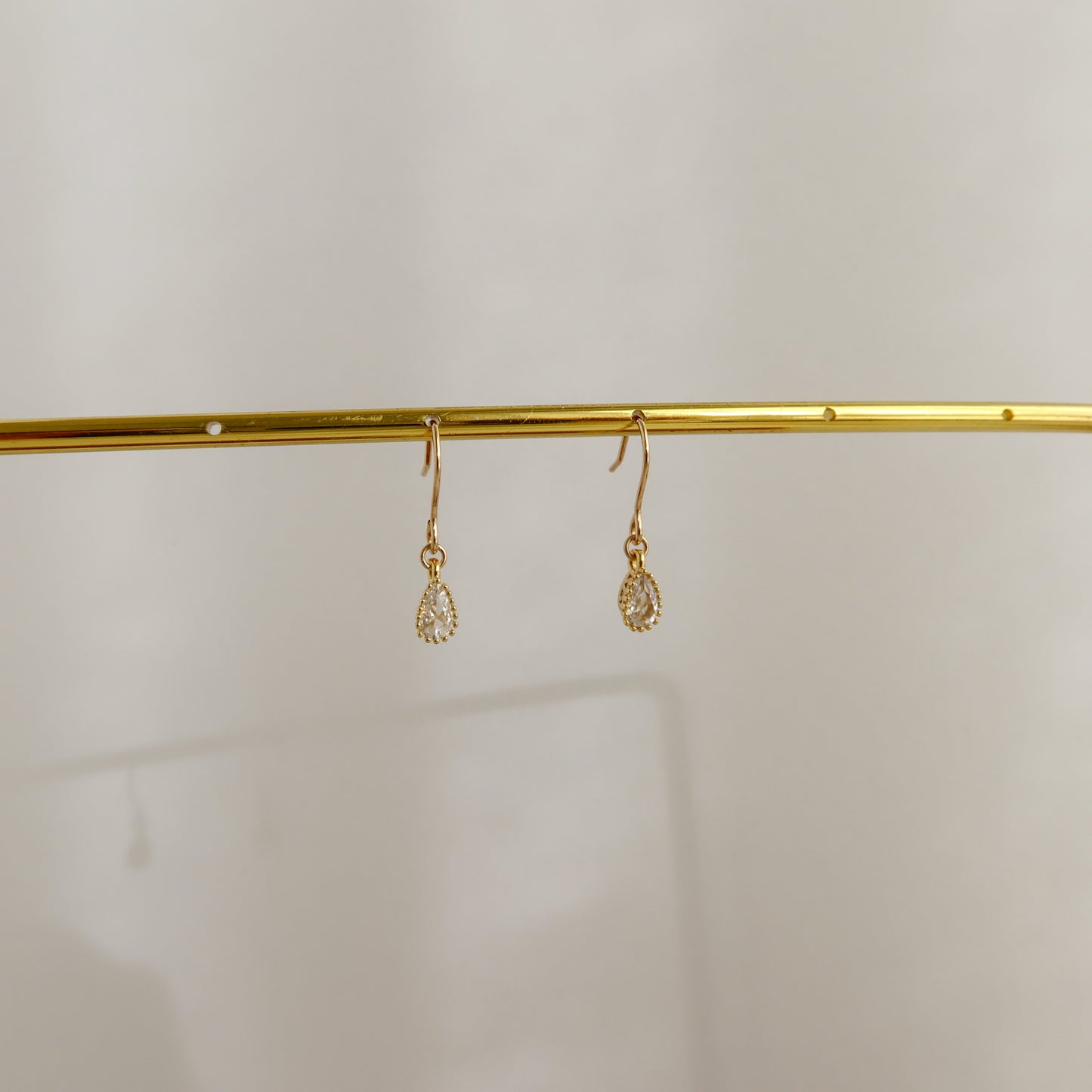 Teardrop CZ Earrings