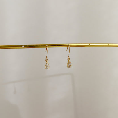Teardrop CZ Earrings