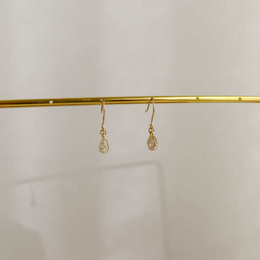 Teardrop CZ Earrings
