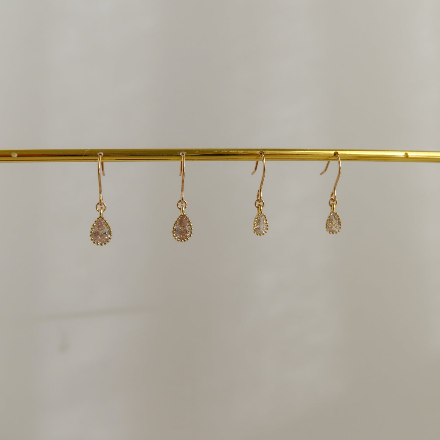 Teardrop CZ Earrings