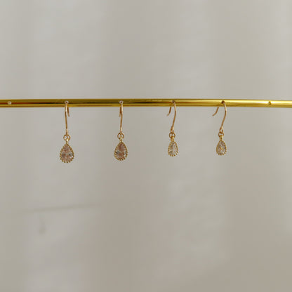 Teardrop CZ Earrings