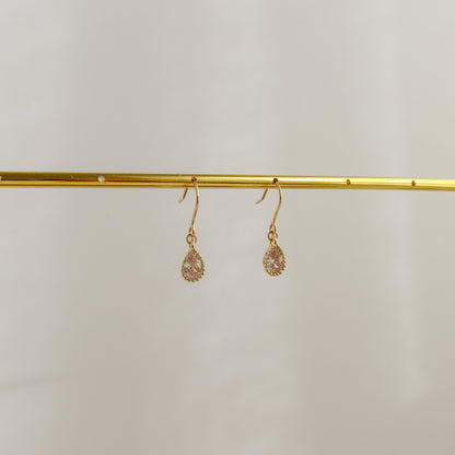 Teardrop CZ Earrings