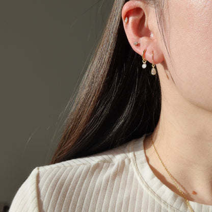 Teardrop CZ Earrings